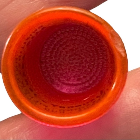 VINTAGE Brunswick Laundry Jersey City Orange Plastic Advertising Thimble - Picture 7 of 10